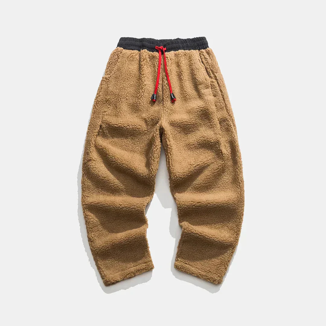 Pantalón Casual de Corte Amplio con Cintura Elástica y Cordón para Hombre | Ideal para Uso Diario