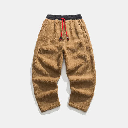 Pantalón Casual de Corte Amplio con Cintura Elástica y Cordón para Hombre | Ideal para Uso Diario