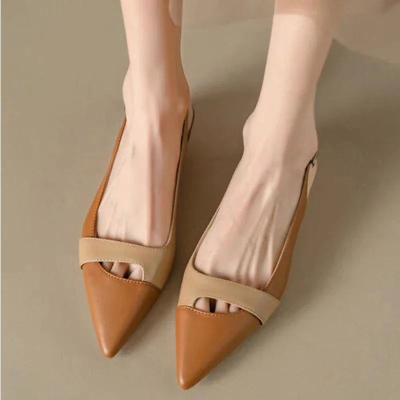 Sandalias Con Punta Fina Y Correa Trasera Para Mujer | Ideal Para Uso Diario Y Ocasiones Formales