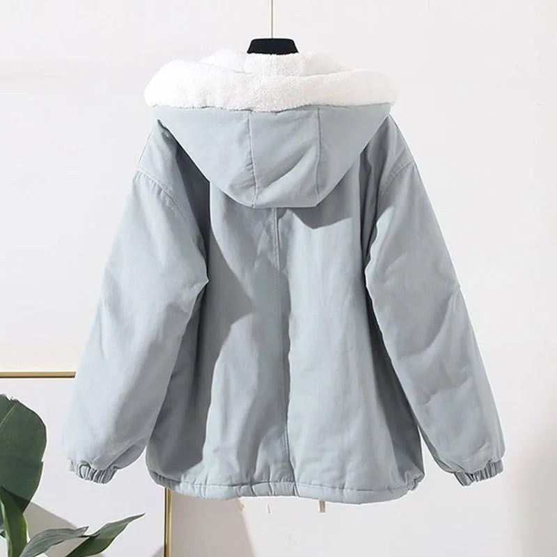 Chaqueta Con Capucha De Corte Amplio Para Mujer | Ideal Para Uso Diario