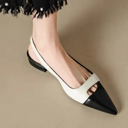Sandalias Con Punta Fina Y Correa Trasera Para Mujer | Ideal Para Uso Diario Y Ocasiones Formales