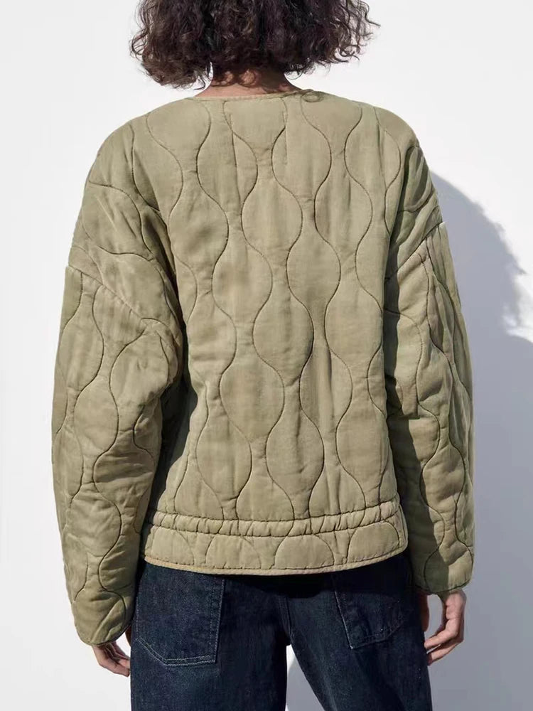 Chaqueta Acolchada con Corte Amplio para Mujer | Ideal para Otoño E Invierno
