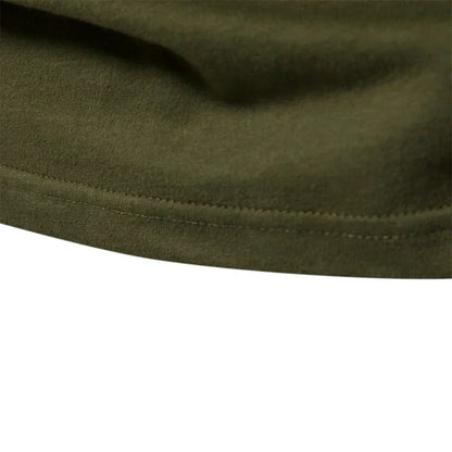 Camisa De Color Liso Con Mangas Raglán Y Cierre Abotonado Para Hombre | Ideal Para Uso Diario