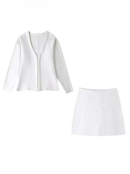 Conjunto De Dos Piezas Con Blazer Y Falda Para Mujer | Ideal Para Oficina Y Eventos Formales