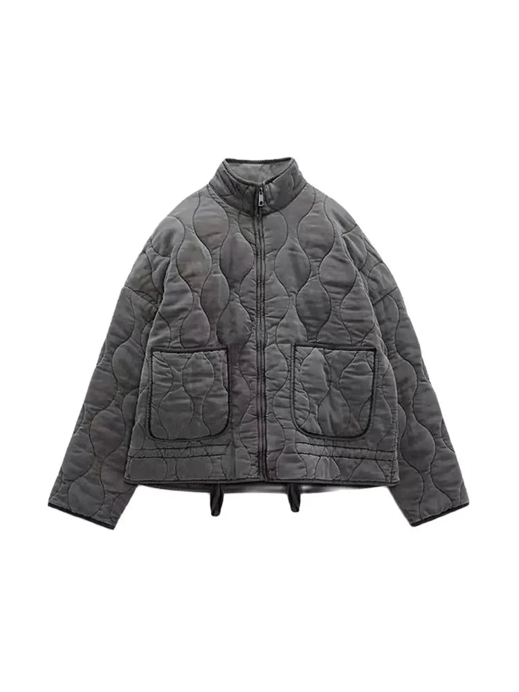 Chaqueta Acolchada con Corte Amplio para Mujer | Ideal para Otoño E Invierno