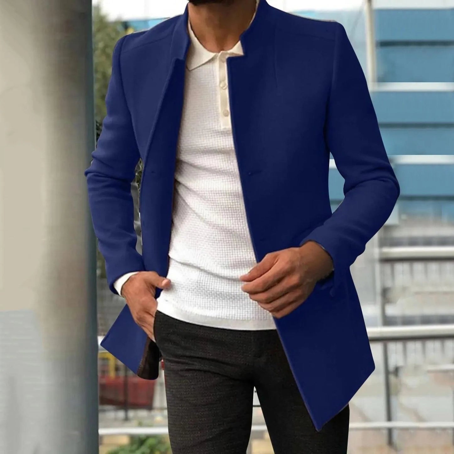 Chaqueta Con Cremallera Y Bolsillos Funcionales Para Hombre | Ideal Para Entretiempo Y Uso Diario