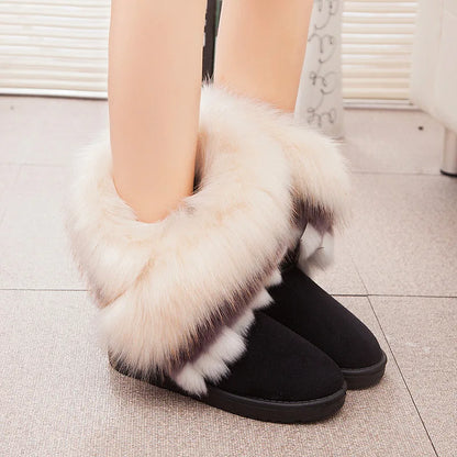 Botas De Invierno Con Forro Interior Y Diseño Cerrado Para Mujer | Ideal Para Invierno
