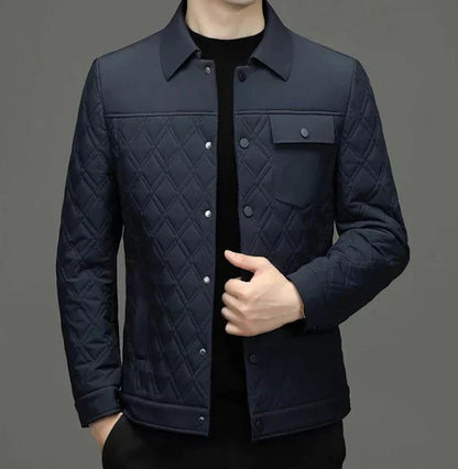 Chaqueta Acolchada Con Corte Ajustado Para Hombre | Ideal Para Uso En Días Frescos