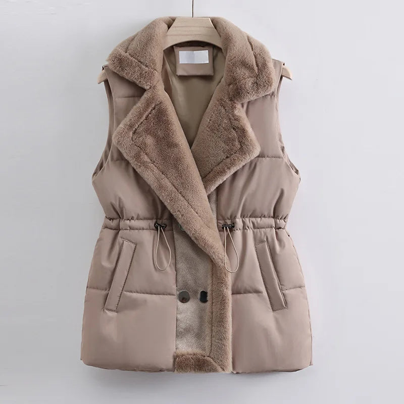 Chaleco Acolchado con Detalle Funcional para Mujer | Ideal para Invierno