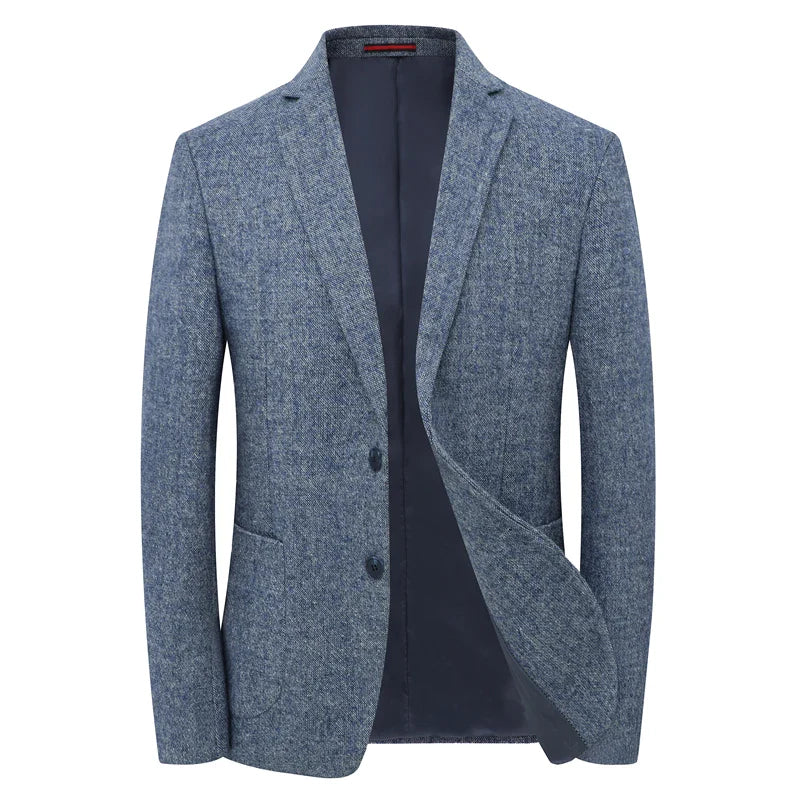Blazer Gris Con Corte Estructurado Para Hombre | Ideal Para Actividades Profesionales Y Eventos Formales