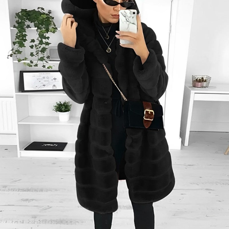 Abrigo Largo con Corte Entallado para Mujer | Ideal para Otoño e Invierno