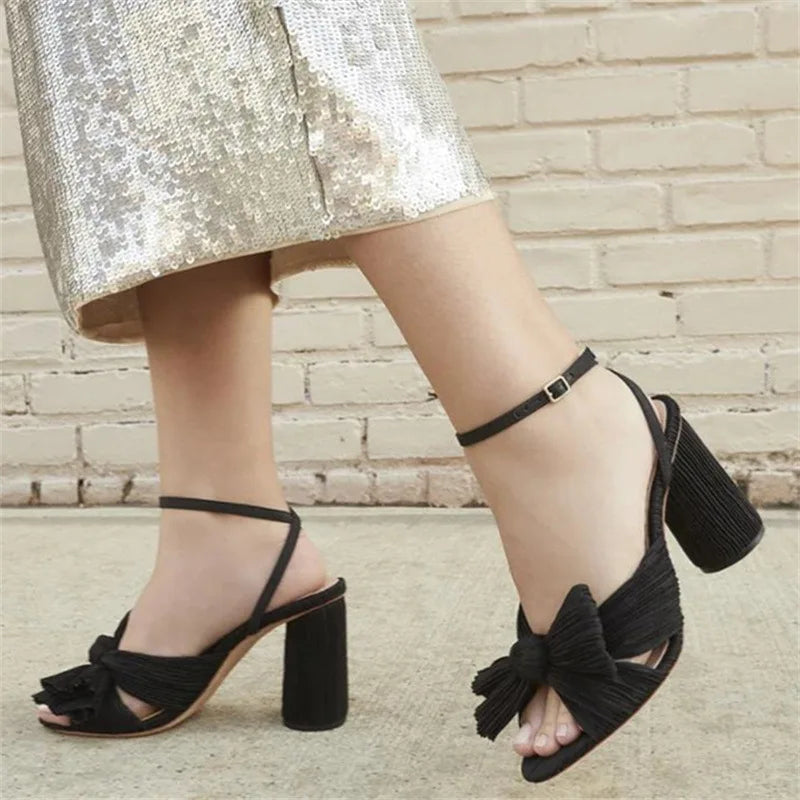 Sandalias De Tacón Bajo Con Correa Trasera Para Mujer | Ideales Para Uso Diario Y Salidas Ocasionales