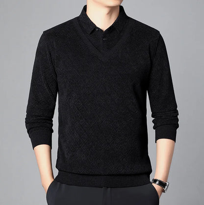 Jersey de Punto con Cuello en V para Hombre | Ideal para Uso Diario y Profesional