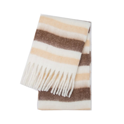 Bufanda Con Diseño A Rayas Para Mujer | Ideal Para Invierno