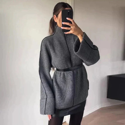 Jersey Con Diseño Sencillo Y Corte Regular Para Mujer | Ideal Para Otoño E Invierno