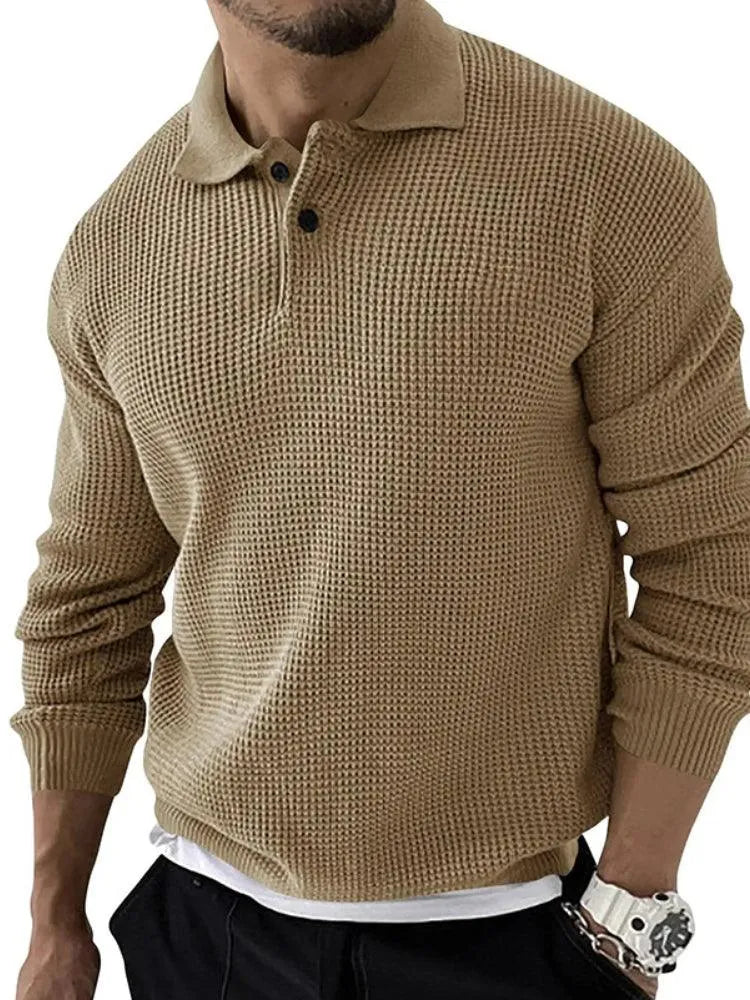 Jersey Con Cuello Polo Y Cierre Corto Para Hombres | Ideal Para Uso Diario Y Entornos Informales