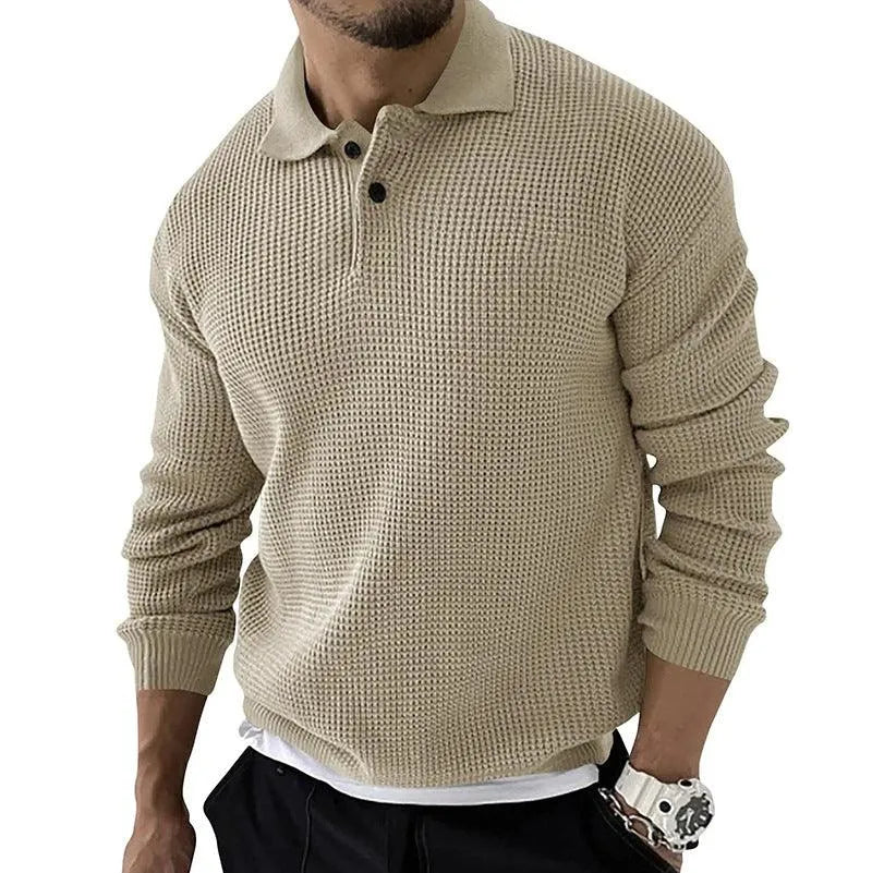 Jersey Con Cuello Polo Y Cierre Corto Para Hombres | Ideal Para Uso Diario Y Entornos Informales