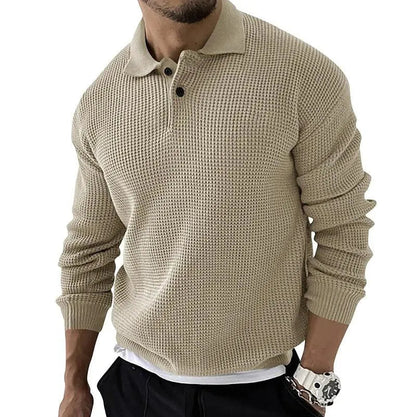 Jersey Con Cuello Polo Y Cierre Corto Para Hombres | Ideal Para Uso Diario Y Entornos Informales
