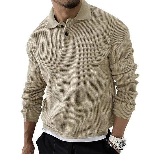 Jersey Con Cuello Polo Y Cierre Corto Para Hombres | Ideal Para Uso Diario Y Entornos Informales