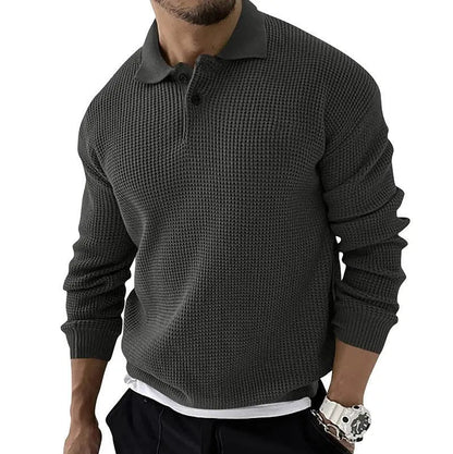 Jersey Con Cuello Polo Y Cierre Corto Para Hombres | Ideal Para Uso Diario Y Entornos Informales