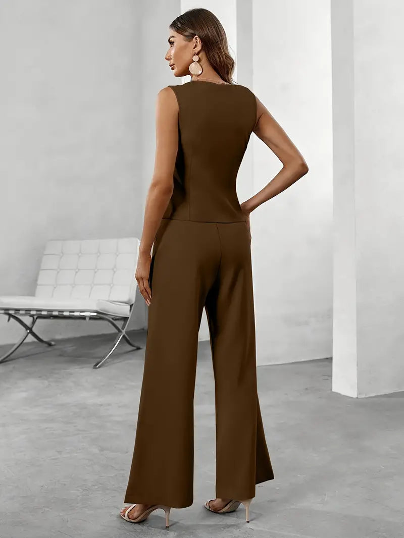 Conjunto Dos Piezas Con Veste y Pantalón Para Adultos | Ideal Para Entornos Profesionales