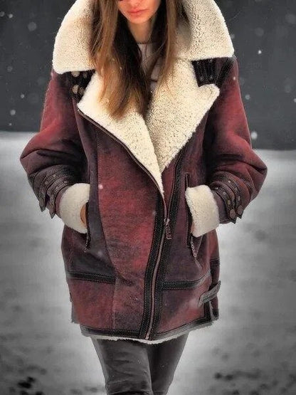 Abrigo con Cuello Oversize para Mujer | Ideal para La Temporada Fría