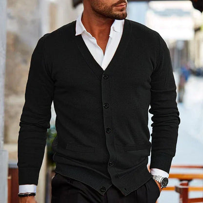 Jersey De Hombre Con Cuello En V Y Botones | Ideal Para Uso Diario Informal Y Profesional