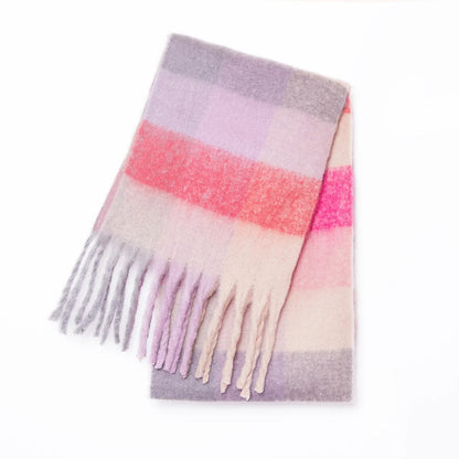 Bufanda Con Diseño A Rayas Para Mujer | Ideal Para Invierno