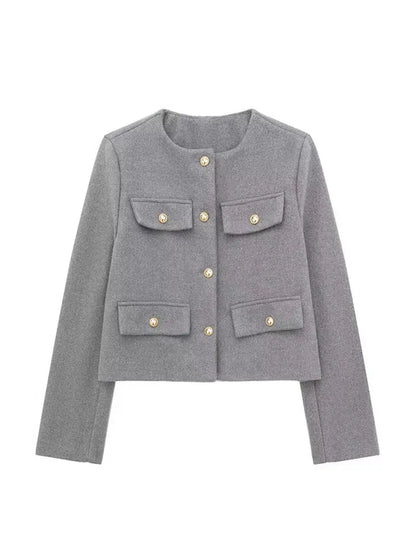 Blazer con Corte Recto y Cierre de Botones para Personas Adultas | Ideal para Uso Profesional y Diario