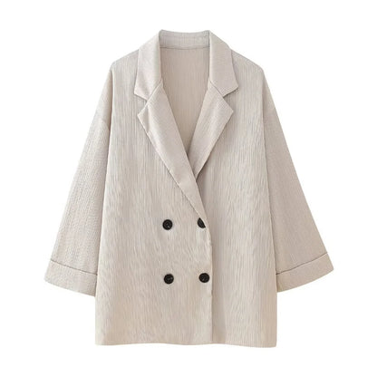 Conjunto De Dos Piezas Con Blazer Y Pantalón Recto Para Mujer | Ideal Para Uso Profesional Y Formal