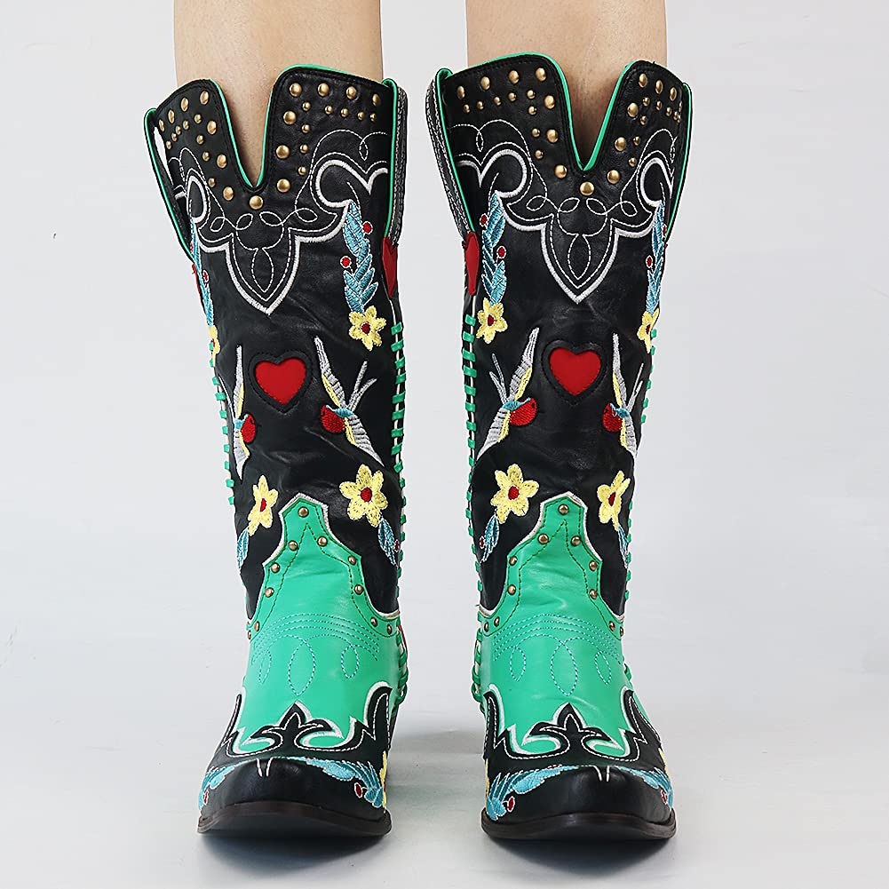 Botas De Estilo Western Con Diseño Estructurado Para Mujer | Ideal Para Uso Diario
