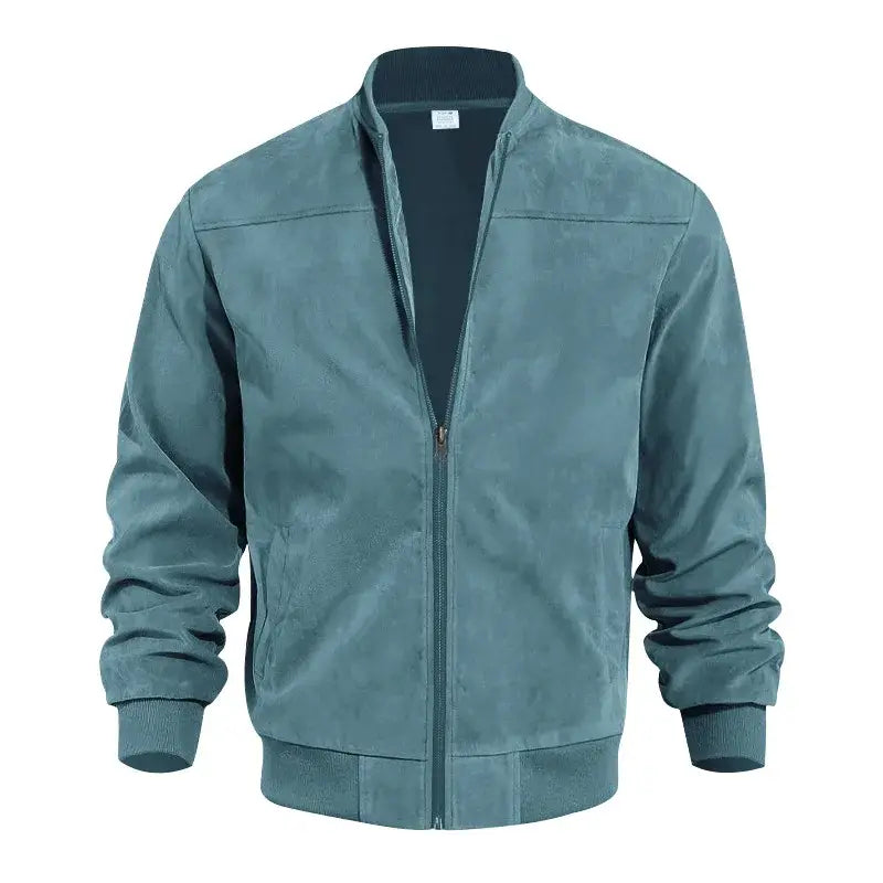 Blouson Con Cremallera Y Cuello Redondo Para Hombre | Ideal Para Uso Diario
