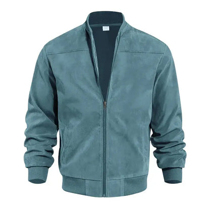 Blouson Con Cremallera Y Cuello Redondo Para Hombre | Ideal Para Uso Diario