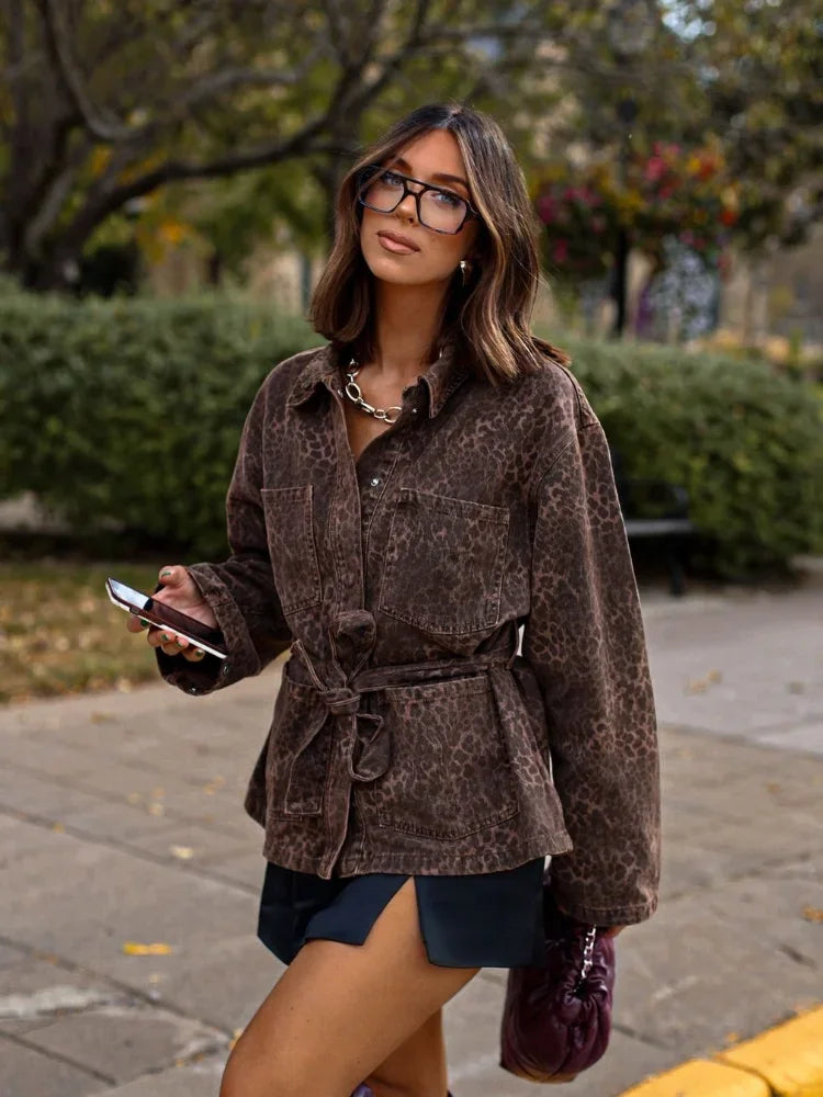 Chaqueta Ceñida Con Cinturón Para Mujer | Ideal Para Media Temporada Y Uso Diario