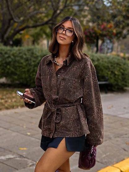 Chaqueta Ceñida Con Cinturón Para Mujer | Ideal Para Media Temporada Y Uso Diario