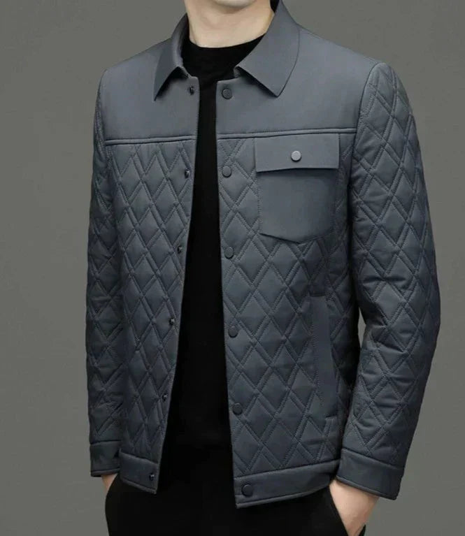 Chaqueta Acolchada Con Corte Ajustado Para Hombre | Ideal Para Uso En Días Frescos