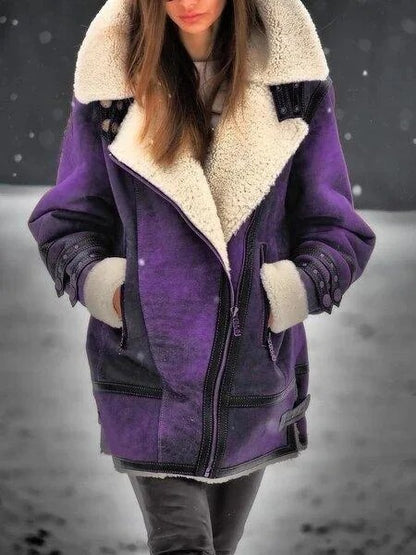 Abrigo con Cuello Oversize para Mujer | Ideal para La Temporada Fría