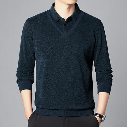 Jersey de Punto con Cuello en V para Hombre | Ideal para Uso Diario y Profesional