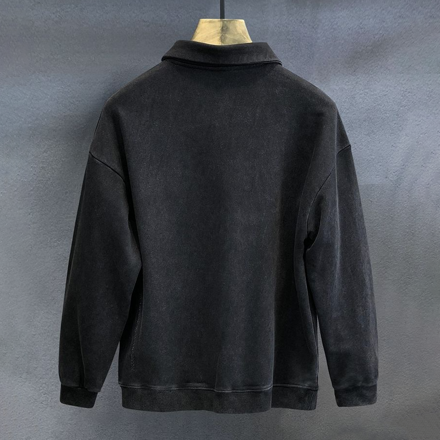 Jersey Con Cuello Abotonado Y Mangas Largas Para Hombre | Ideal Para Uso Diario