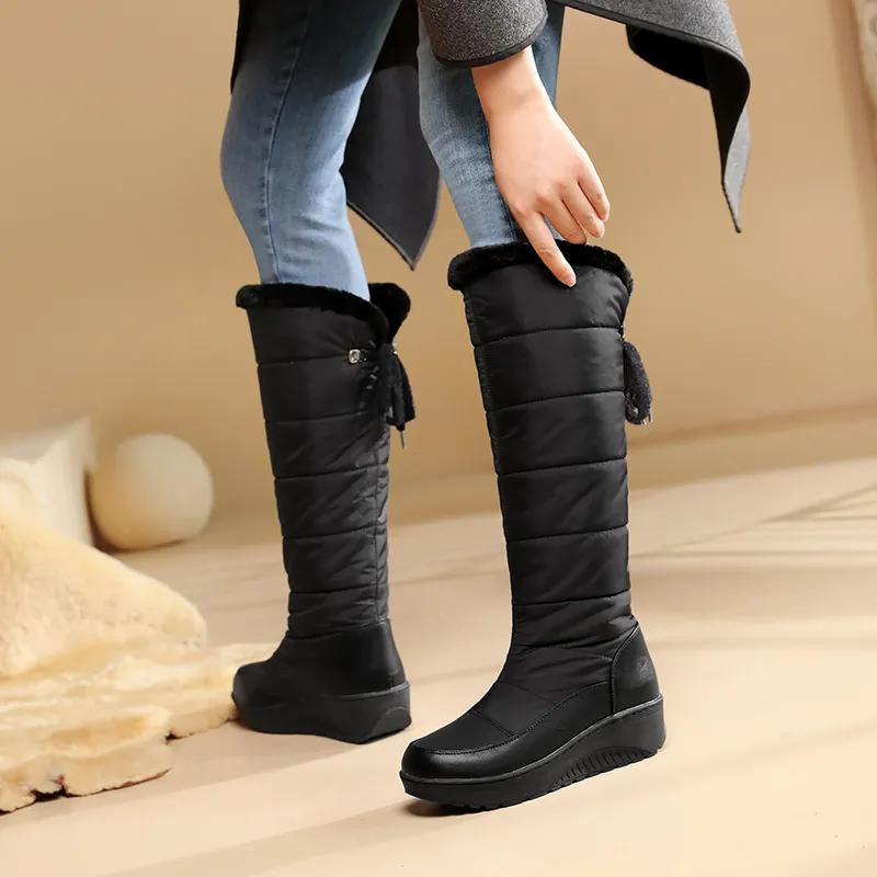 Botas Altas de Invierno para Mujer con Forro Suave | Ideal para Días Fríos