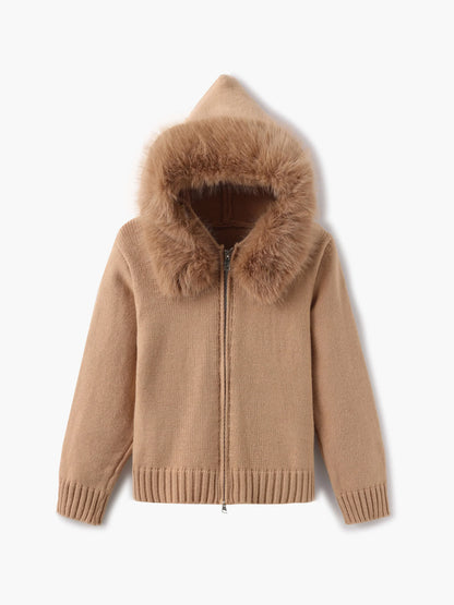 Chaqueta Con Capucha Y Cierre Frontal Para Mujer | Ideal Para Temporada Fría