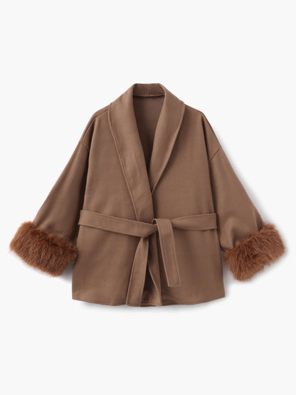 Abrigo De Temporada Fría Con Cinturón Ajustable Para Mujer | Ideal Para Otoño E Invierno