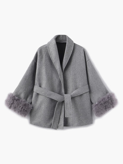 Abrigo De Temporada Fría Con Cinturón Ajustable Para Mujer | Ideal Para Otoño E Invierno