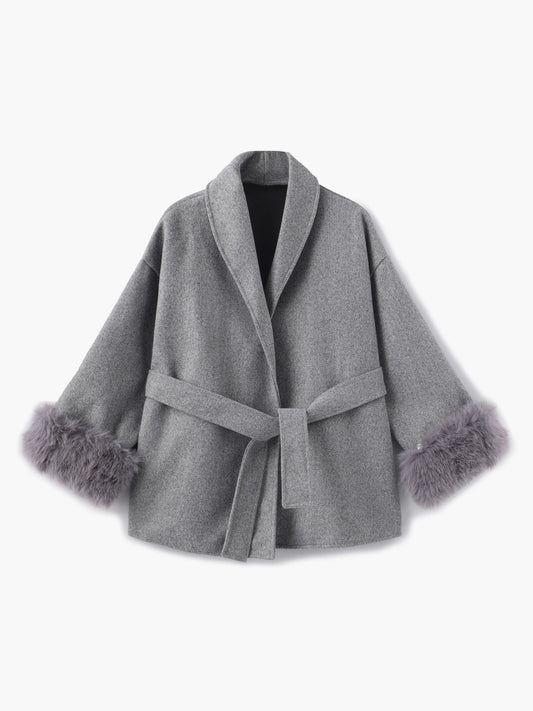 Abrigo De Temporada Fría Con Cinturón Ajustable Para Mujer | Ideal Para Otoño E Invierno