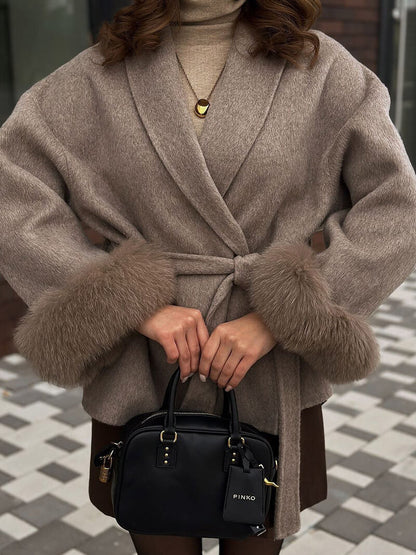 Abrigo De Temporada Fría Con Cinturón Ajustable Para Mujer | Ideal Para Otoño E Invierno