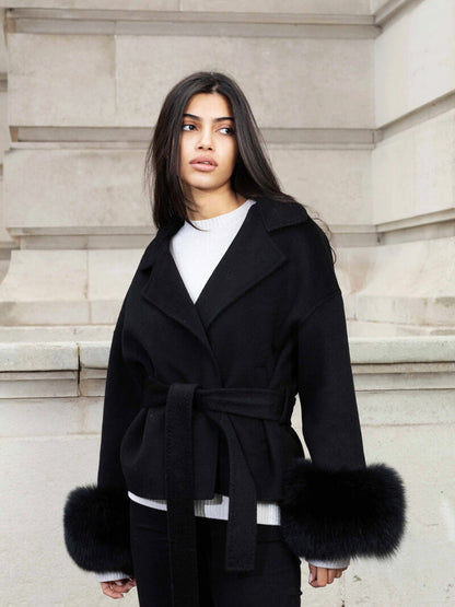 Abrigo De Temporada Fría Con Cinturón Ajustable Para Mujer | Ideal Para Otoño E Invierno