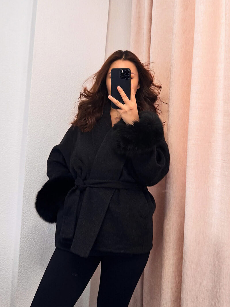 Abrigo De Temporada Fría Con Cinturón Ajustable Para Mujer | Ideal Para Otoño E Invierno