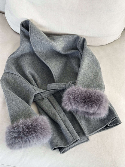Abrigo De Temporada Fría Con Cinturón Ajustable Para Mujer | Ideal Para Otoño E Invierno