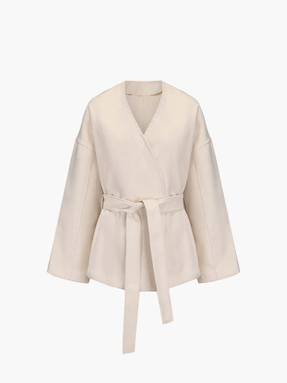 Chaqueta Kimono Con Cinturón Ajustable Para Mujer | Ideal Para Entretiempo