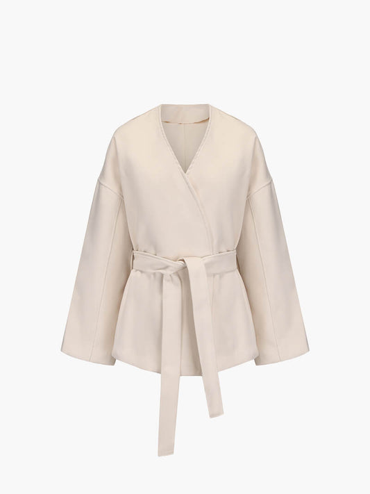 Chaqueta Kimono Con Cinturón Ajustable Para Mujer | Ideal Para Entretiempo